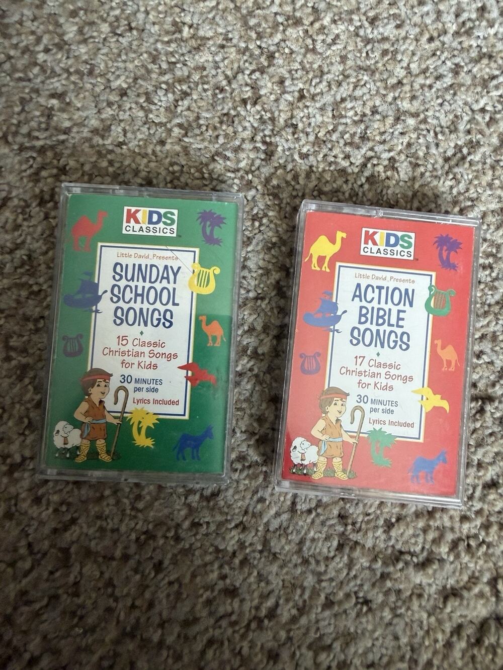 Cedarmont Sunday School 15 Classic Sing Along Songs Cassette Tape Action Bible